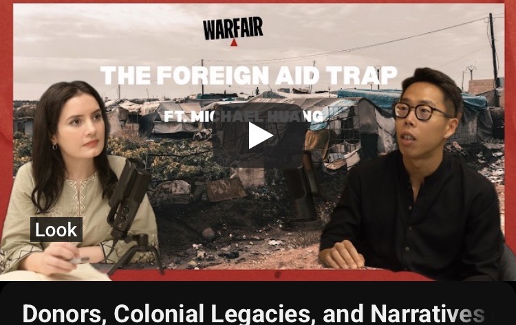 Recording a podcast on foreign aid in Pakistan in Lahore